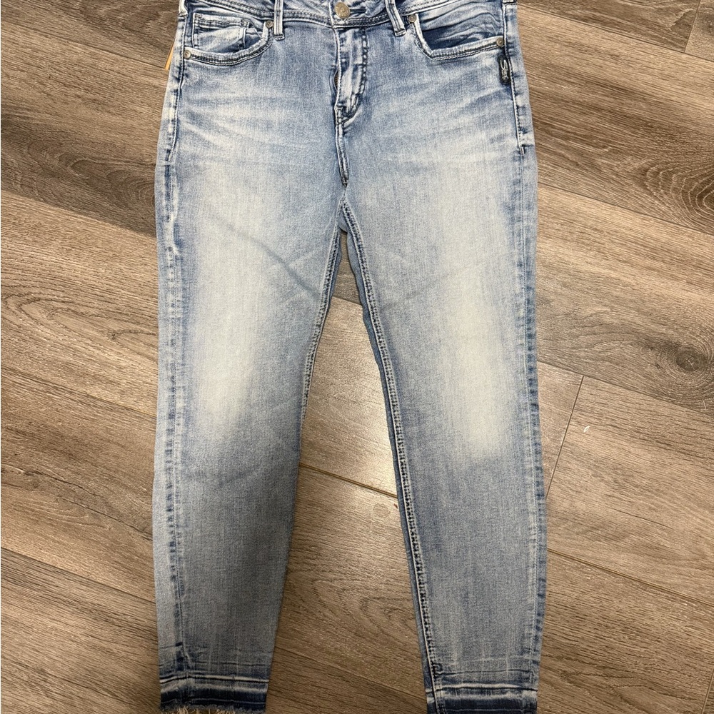 Silver Jeans Pale Blue Skinny Jeans